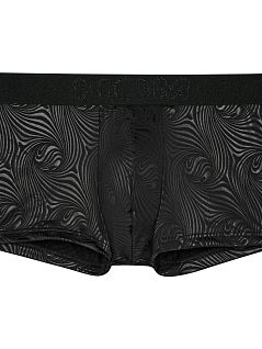 Мужские хипсы с рисунком зебры черного цвета HOM RT402749_40J004